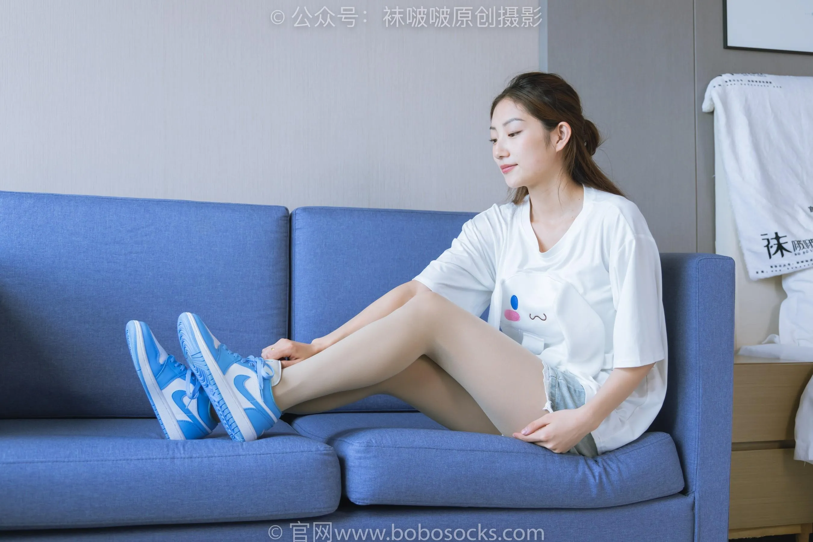 [BoBoSocks袜啵啵]NO.228 小沫-板鞋、厚肉丝、裸足 [90P]插图